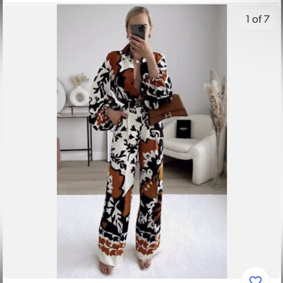 Zara Pants - NWT Zara Printed 2-Piece Set in XS